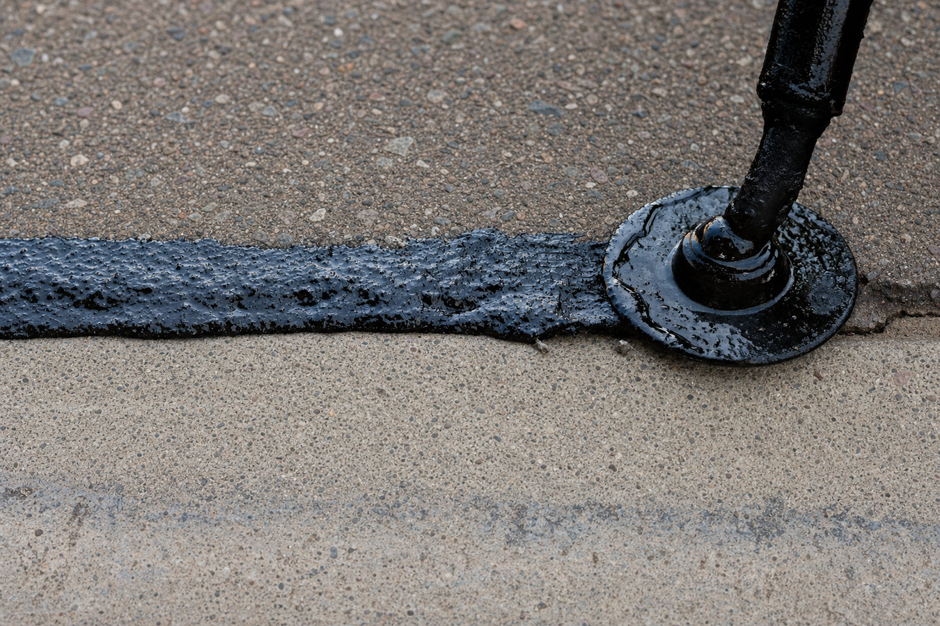 Asphalt crack sealing
